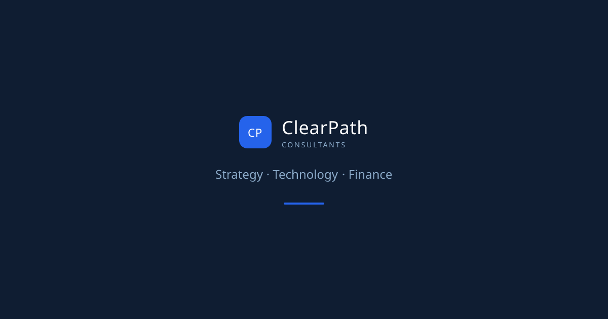 ClearPath Consultants — Technology, Assurance & Financial Advisory